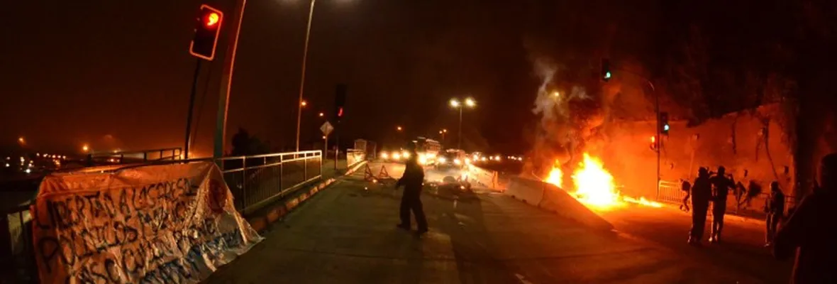 Barricadas en Lirquén en apoyo a presos del caso Cuyinpalihue