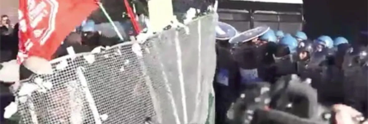 Enfrentamientos contra la policía en el primer día de la cumbre del G7 en Italia.