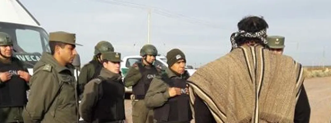 Gendarmería argentina irrumpió en una comunidad mapuche en la zona de Vaca Muerta