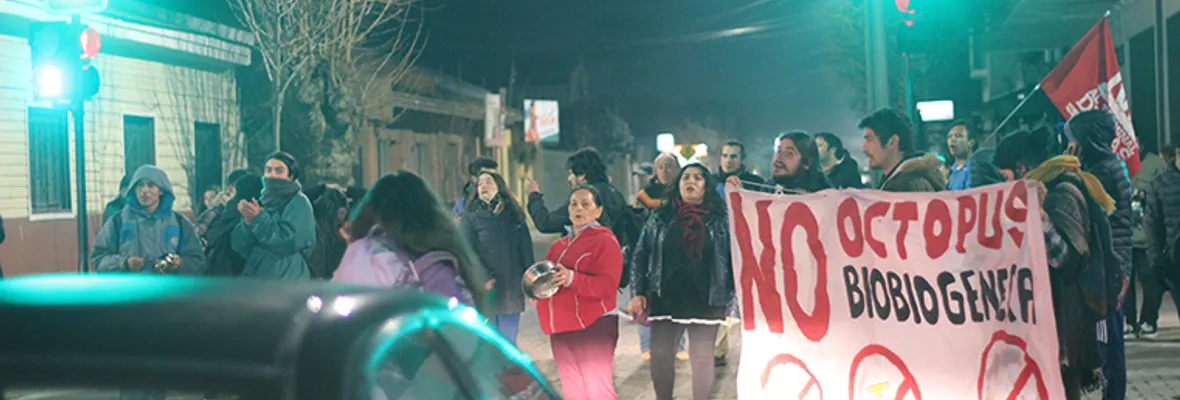 [FOTOS] Nuevo cacerolazo en contra de GNL Talcahuano y GNL Penco-Liquén se desarrolló en Penco