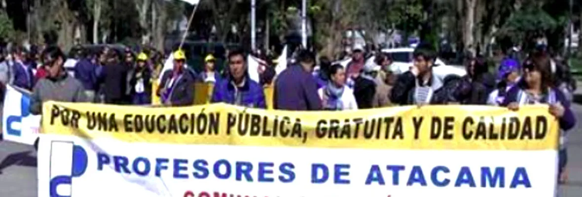Tras 23 días de paro profesores de Copiapó logran acuerdo para que les paguen el Bono SAE