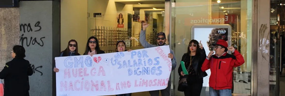 Trabajadores de GMO y Econópticas en huelga en Concepción