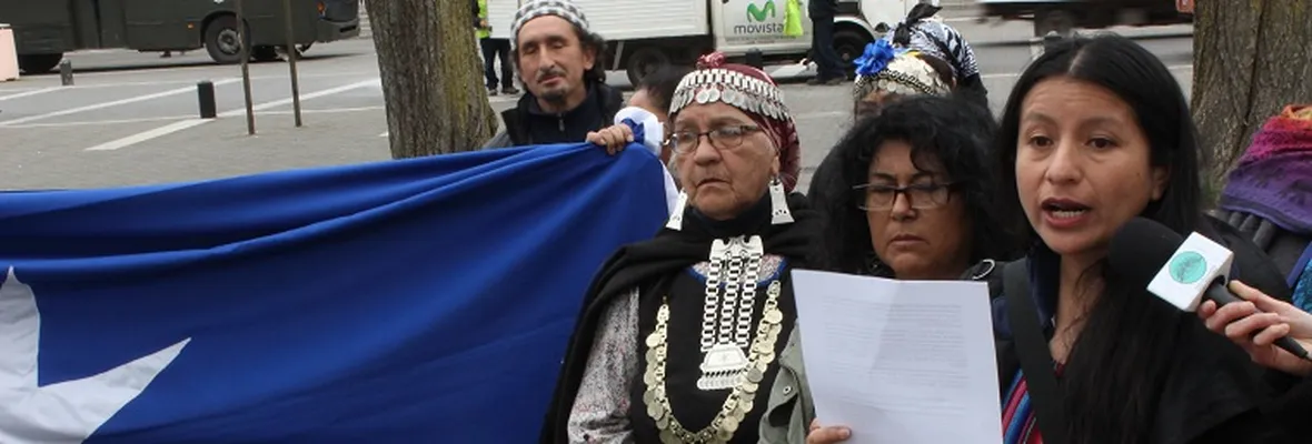 Mujeres de distintos pueblos originarios expresan su apoyo a los huelguistas mapuche