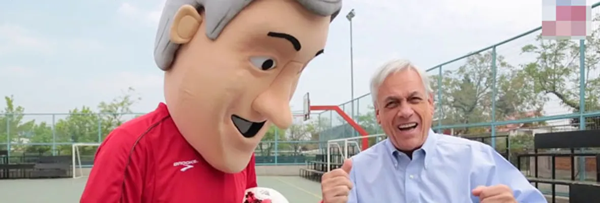 Usuarios de redes sociales bautizan como "corruptín" a corpóreo de campaña de Piñera