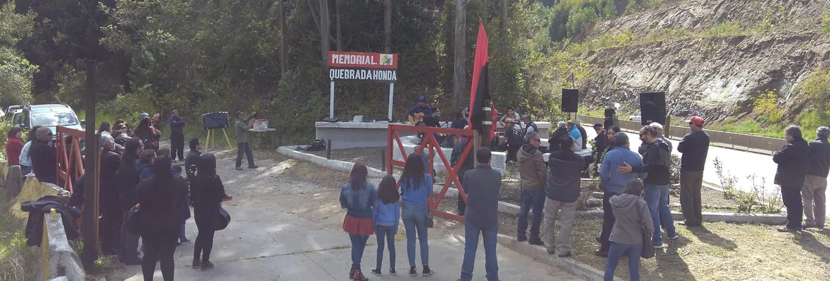 Homenaje a los Ejecutados Políticos en Sitio de Memoria de Quebrada Honda