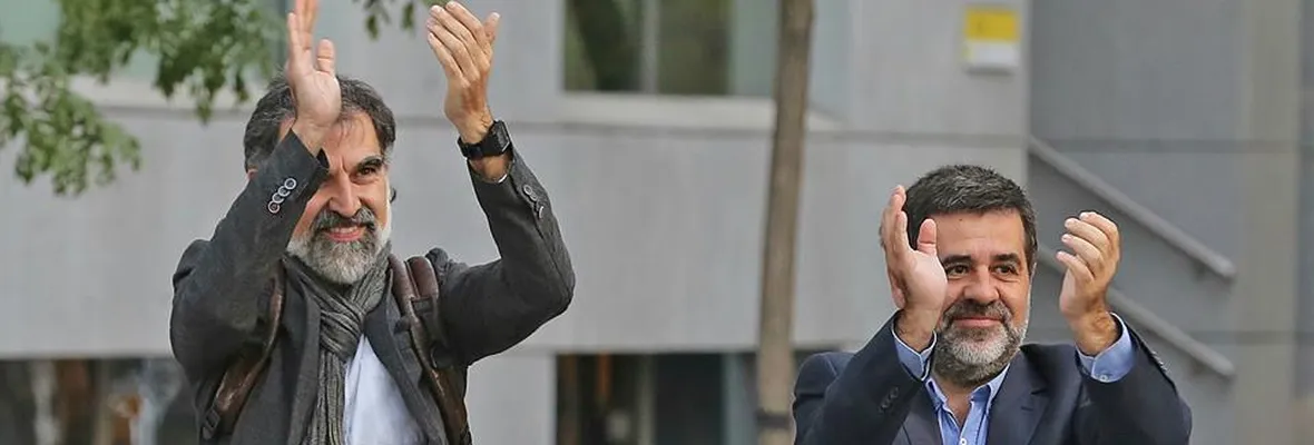 Cuixart y Sánchez, presos políticos en la Europa del 2017 por una movilización pacífica