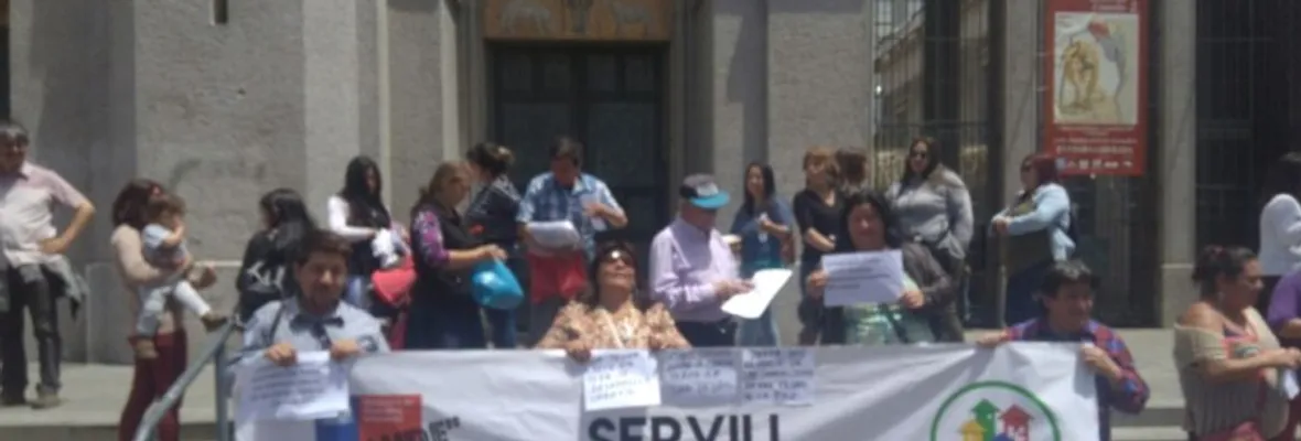 A casi 8 años del 27F: pobladores protestan por la estafa de la reconstrucción en la provincia de Concepción