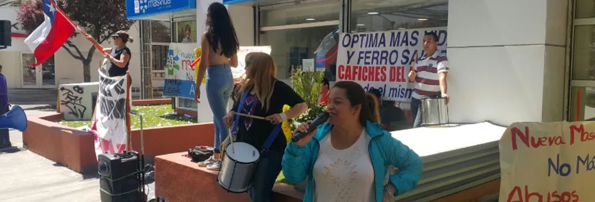 Sindicato de ISAPRE Nueva Mas Vida cumple seis días en huelga