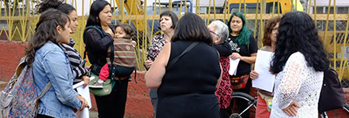 Concepción: organizaciones funan iglesia que destruyó mural de mujeres que denuncian la violencia política sexual en dictadura