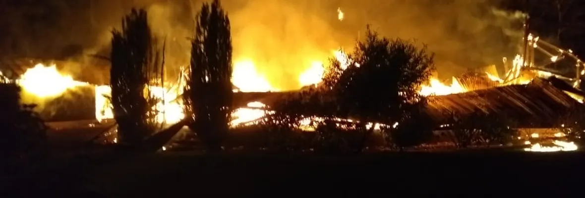 Atentado incendiario en Trongol Bajo deja 5 máquinas forestales destruidas