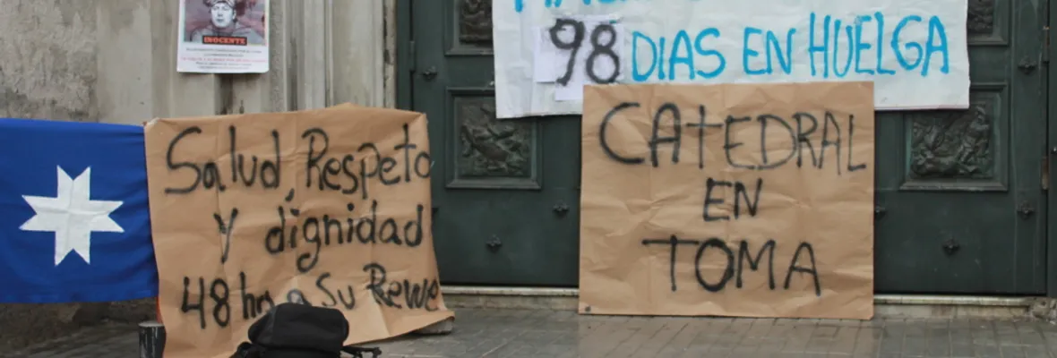 Toman catedral de Concepción en solidaridad con Machi Celestino Córdova