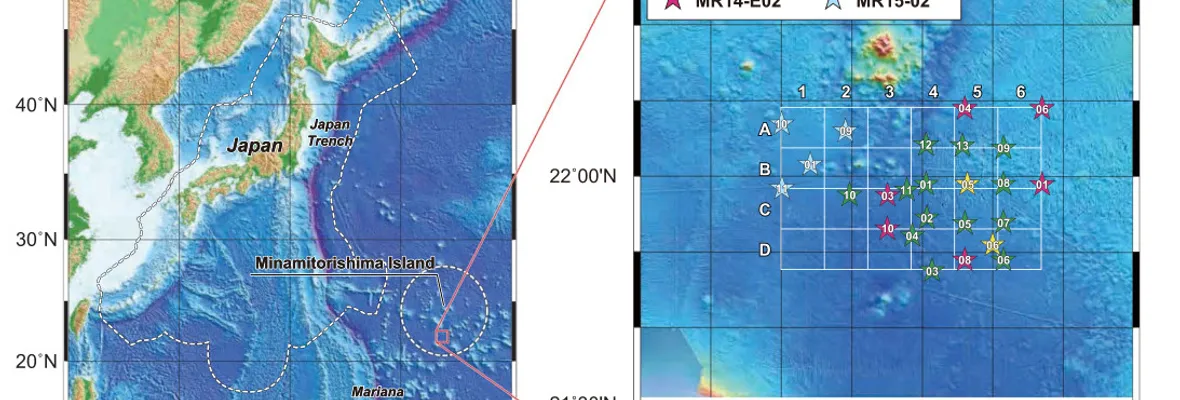 Reportan gran potencial en depósitos submarinos de tierras raras en el Pacífico noroeste