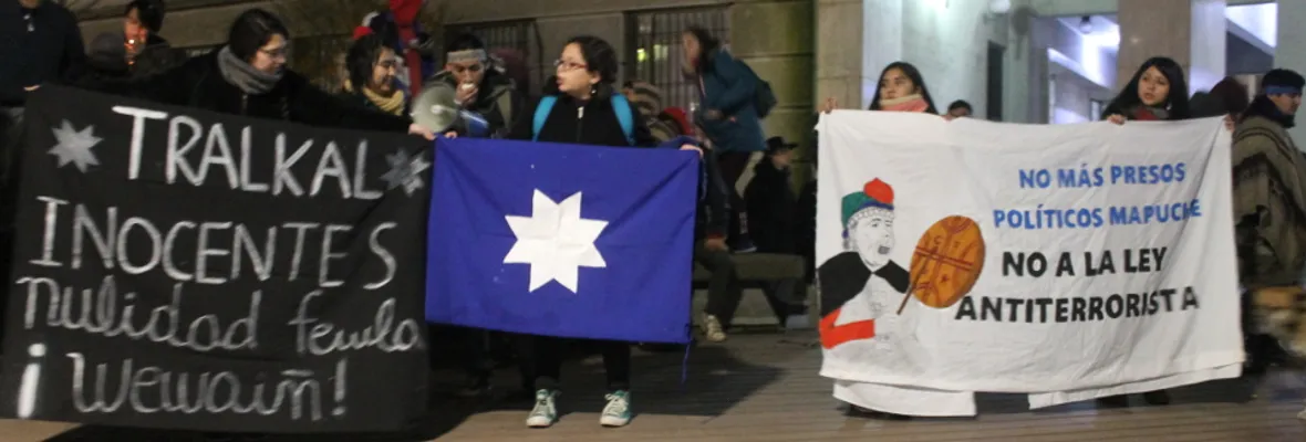 Realizan concentración en apoyo a mapuches condenados en el caso Luchsinger Mackay en Concepción