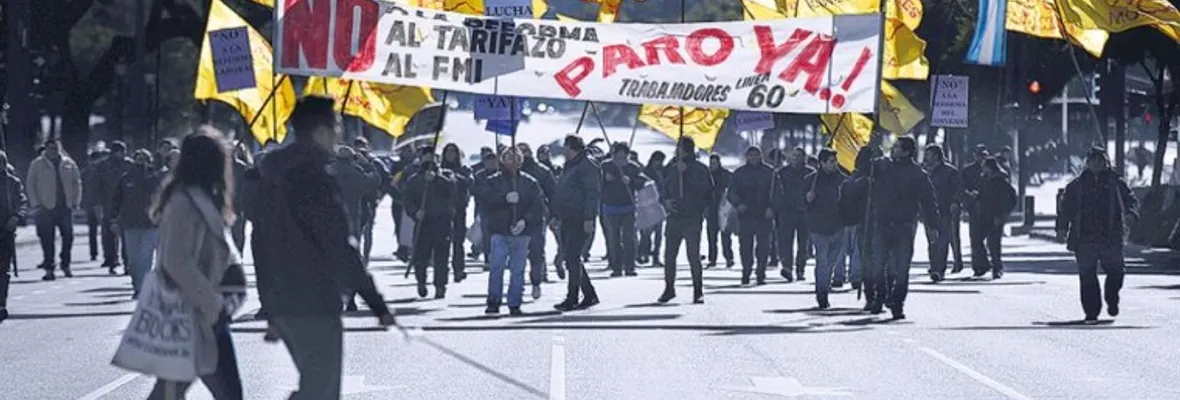 Contundente paro nacional en Argentina: el mayor desde el gobierno de la Rúa