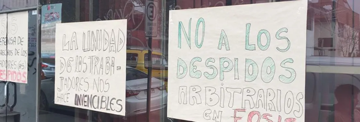 Denuncian más de 100 despidos injustificados al interior del FOSIS a nivel nacional