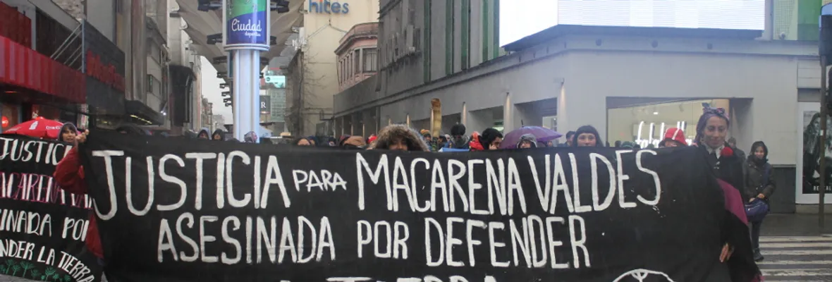 Marchan en Concepción exigiendo justicia en el caso de Macarena Valdés