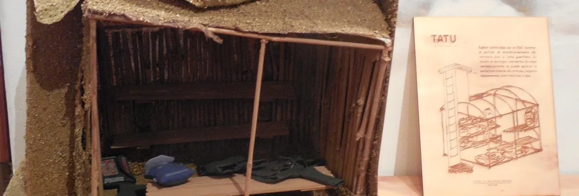 La maqueta del Tatú del Museo de Neltume