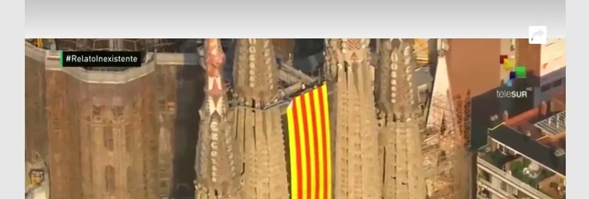 Reportaje de Telesur denuncia la manipulación de los medios contra independentistas catalanes