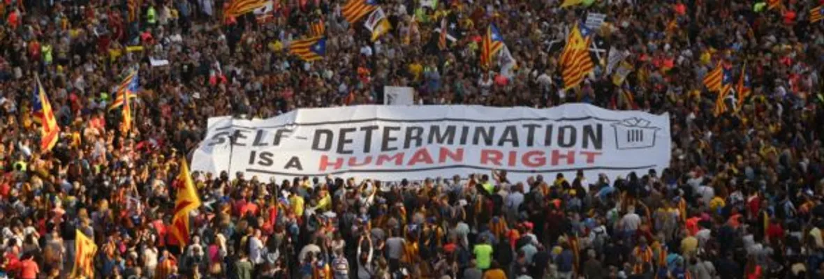 Con disturbios y masivas protestas se conmemoró el 1º aniversario del referéndum independentista en Cataluña