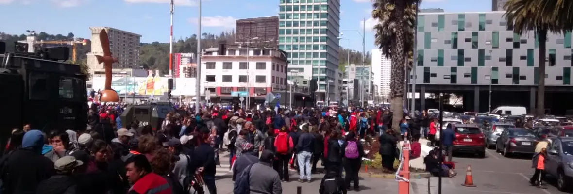 Masiva marcha regional por cierre de cupos en programas Pro Empleo