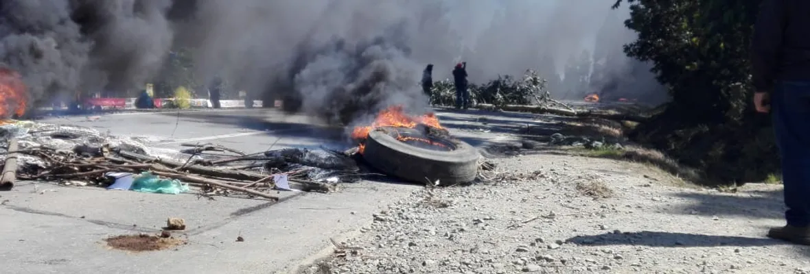 Barricadas en ruta Cañete-Tirúa por asesinato de Catrillanca e intereses empresariales