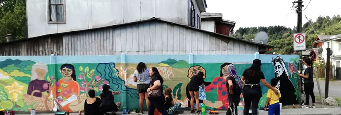 Los murales que legó “Ancestras del Futuro” en la región del Biobío