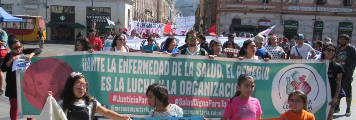 Marcha por una salud digna y de calidad en Valparaíso