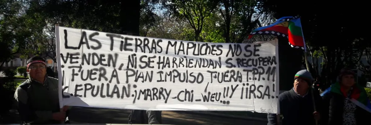 Comunidades lavkenche protestan contra cambio de ley y consulta indígena en Cañete