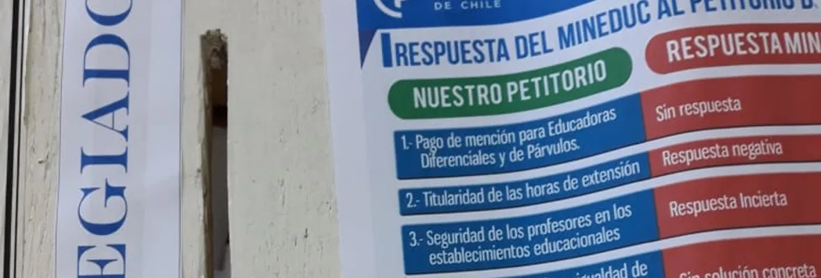 Los contundentes motivos del próximo paro indefinido de docentes