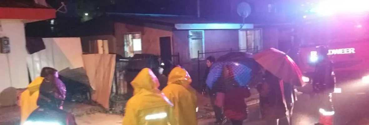 Inundaciones y deslizamientos de tierra dejan casas y familias afectadas en varias comunas del Biobío