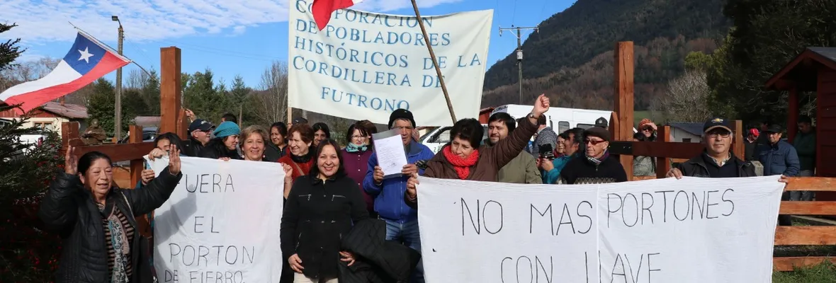 Pobladores/as del ex fundo Arquilhue en Los Ríos exigen apertura de ruta