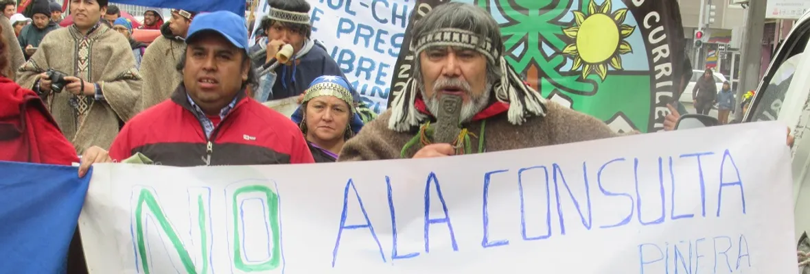 Representantes del pueblo mapuche se movilizan en Valparaíso y se reúnen con representantes del Estado chileno