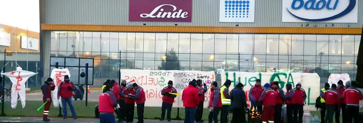 Cuatro días en huelga cumple Sindicato nº1 de empresa Linde