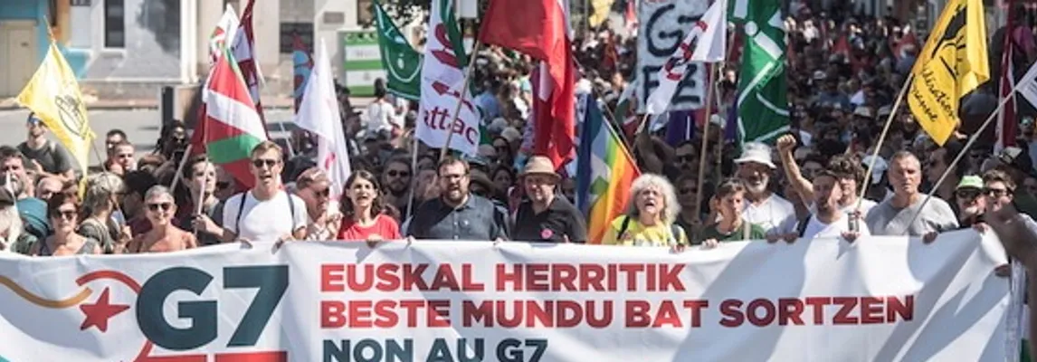 Protestas reciben cumbre del G7 en Biarritz