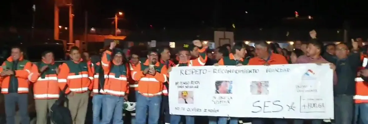 Supervisores de Minera Zaldivar, operada por Luksic, aprueban inicio de Huelga.