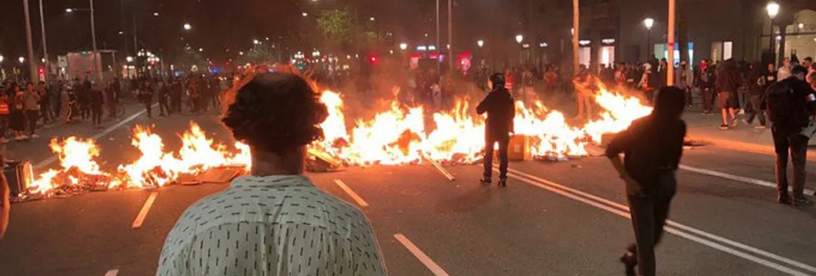 Cataluña en llamas durante el 2º día de protestas contra las sentencias a líderes independentistas