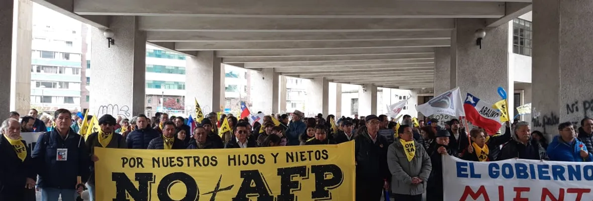 Manifestación contra las AFP es realizada en Concepción