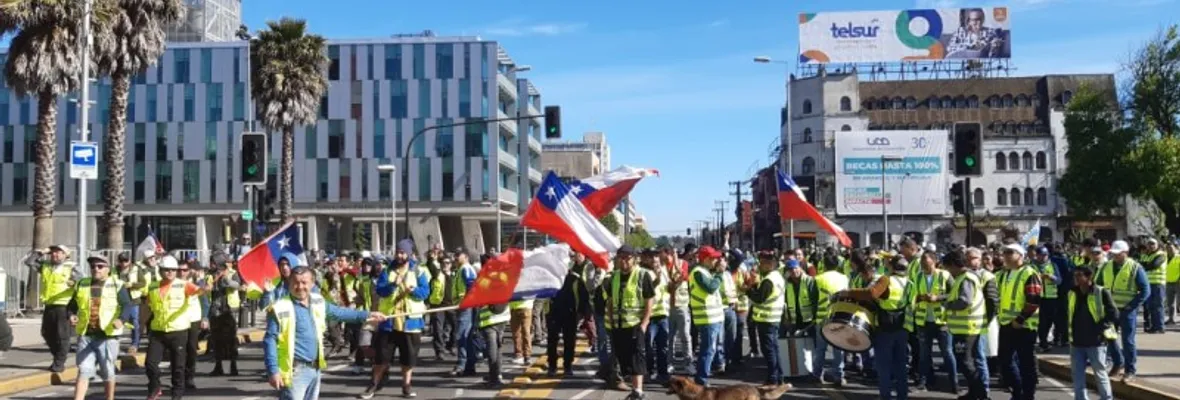 Este lunes continúa jornada de protesta en Concepción