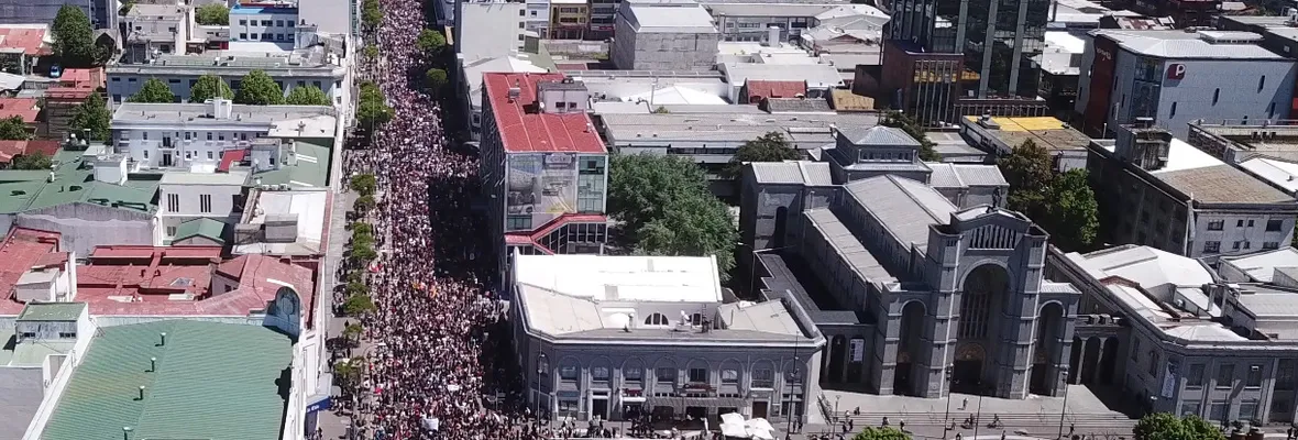 Así se vive la jornada de protestas en Concepción
