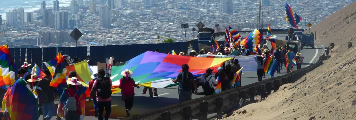Desde Colchane hasta Iquique: Pueblos originarios marcharon por el reconocieminto en la constitución y contra el extractivismo minero en sus comunidades