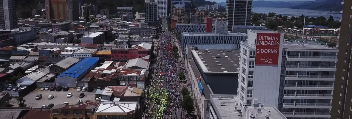 Multitudinaria marcha corona la segunda Huelga General en Concepción