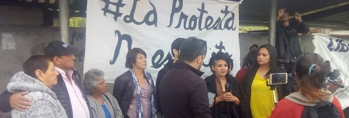 Se manifiestan en apoyo a presos y presas políticas del estallido social a las afueras de cárcel el Manzano de Concepción