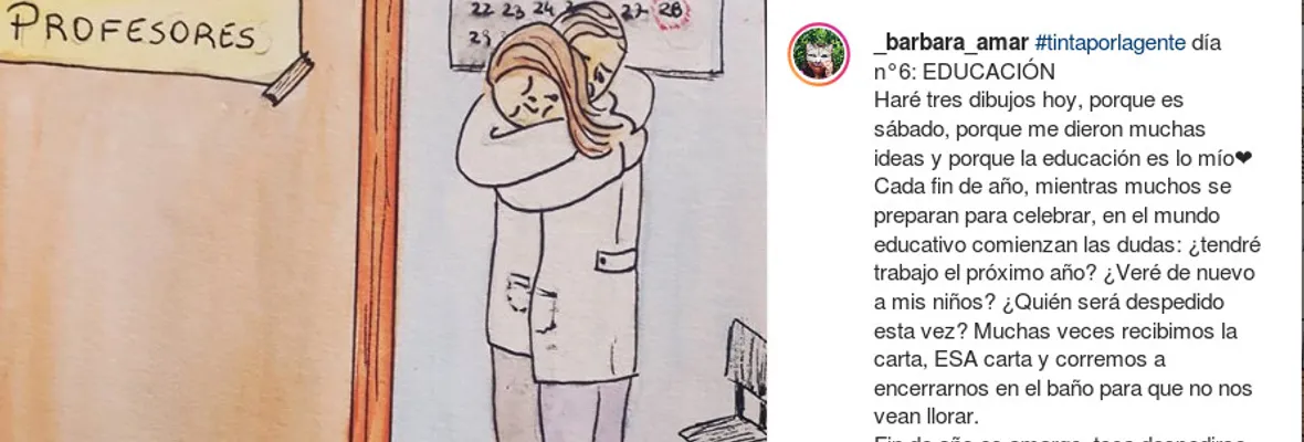Profesora e ilustradora: «La incertidumbre laboral se inserta en el gran descontento social que vivimos»