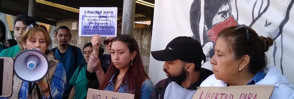Exigen la libertad de encarceladas/os por participar en protestas, usando en su contra la medida de prisión preventiva