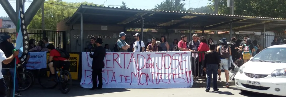 Manifestación fuera de El Manzano se realizó este mediodía en apoyo a recluidos/as tras estallido social