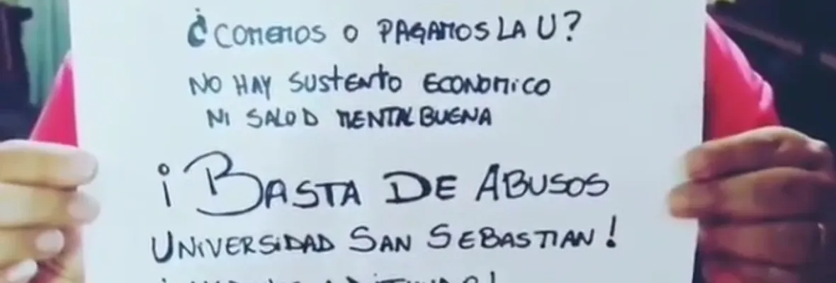 Estudiantes de Universidad San Sebastián exigen descuentos en aranceles y no cobro de intereses en el marco de clases online
