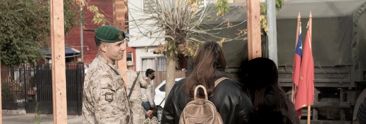Militares no usaron mascarillas durante tallarinata masiva en Hualqui