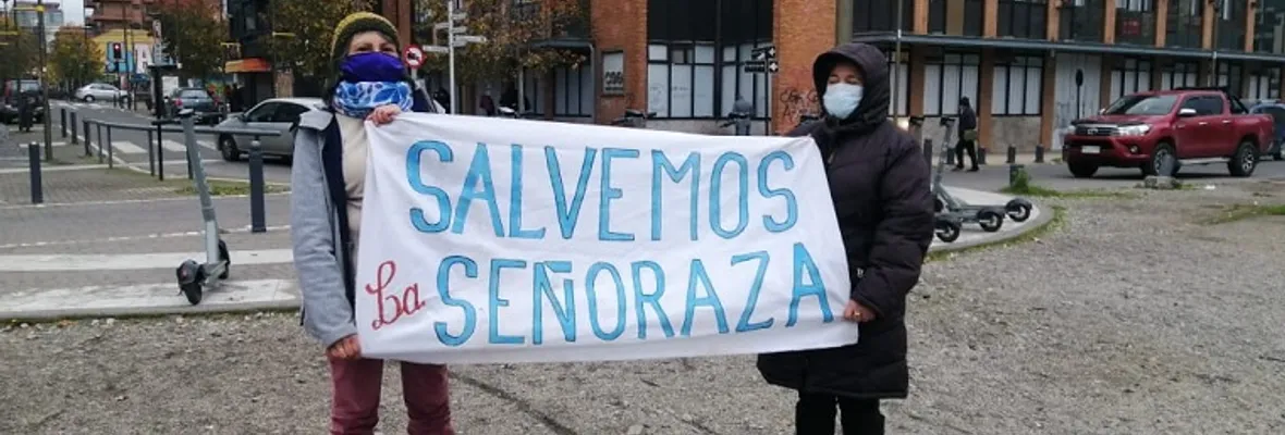 Agrupaciones llegan a Concepción exigiendo paralizar obras que destruyen humedal "La Señoraza" de Laja