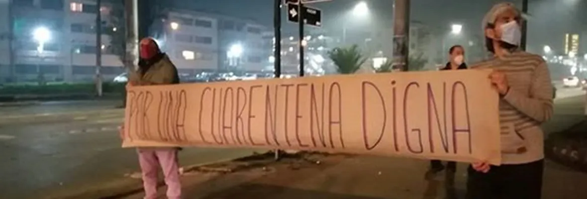 Noche de cacerolazos y barricadas en el Gran Concepción