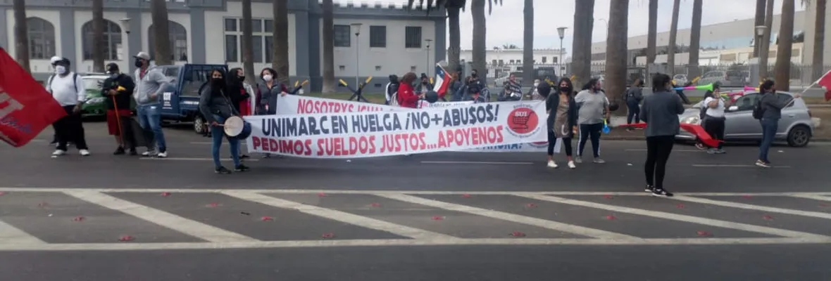 Sindicato de trabajadores Unimarc de Tarapacá, Arica y Parinacota en huelga: “Esta es la mayor arma que tenemos para dignificar a los trabajadores”